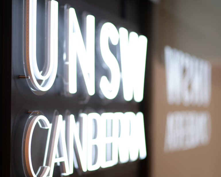 UNSW Canberra sign