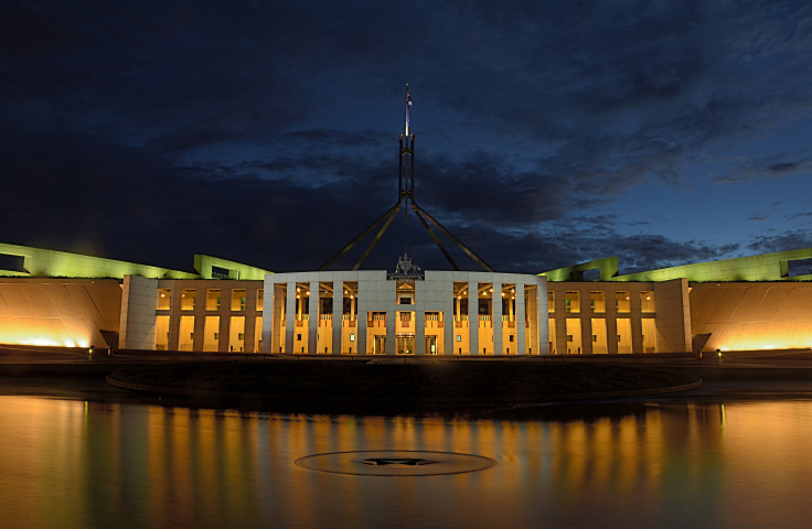 Australia Parliament House - white concrete building
