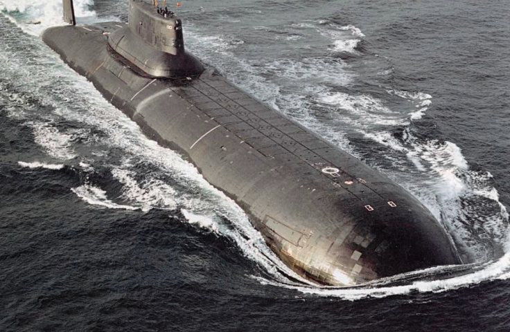 Typhoon class submarine at sea